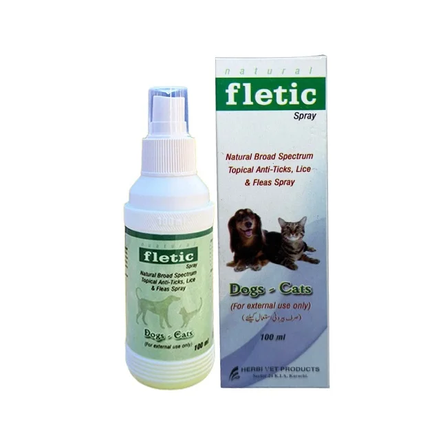 Fletic Tick & Flea Spray for Dogs & Cats | Instant Contact Killer